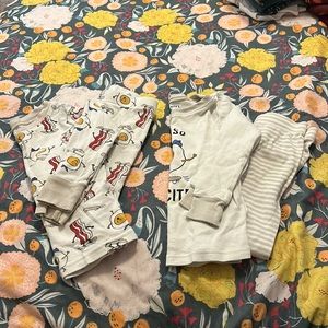 Bundle of 2 Old Navy breakfast themed pajamas